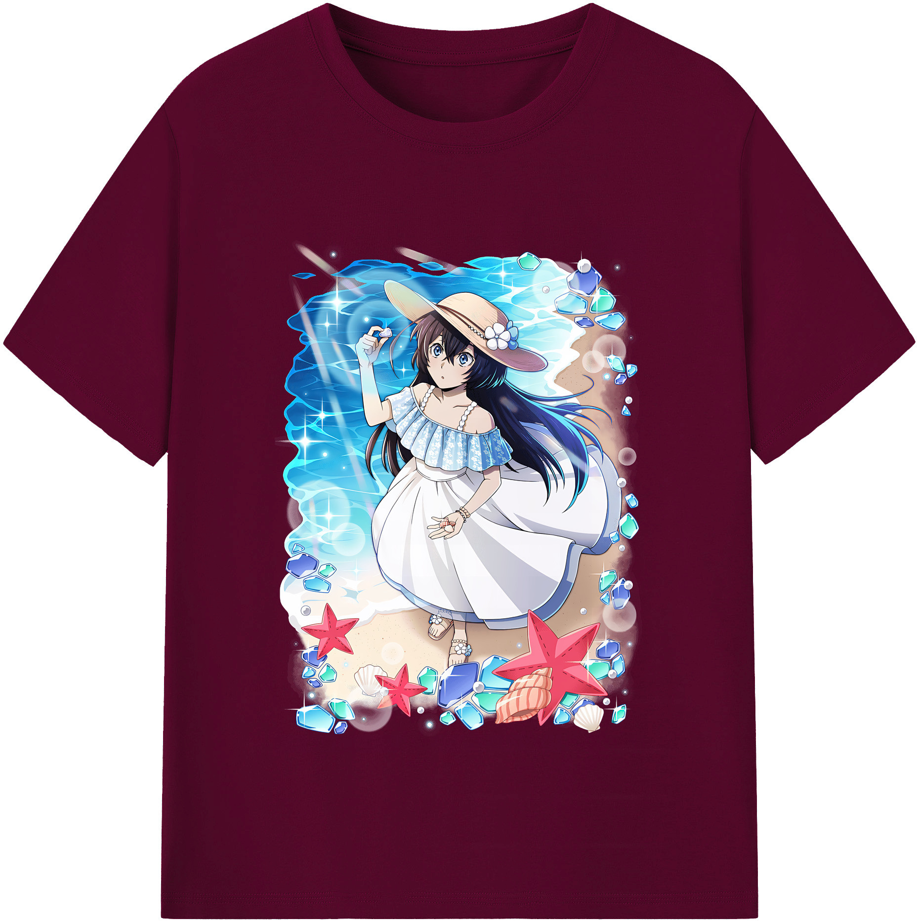 （画像用） 文豪ストレイドッグス Bungo Stray Dogs レディースカジュアルプリントTシャツ（綿100％）